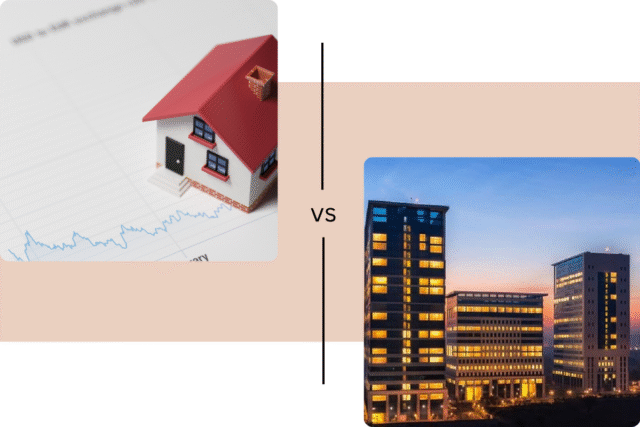 Commercial vs Residential Real Estate Investing - Rental Yield, Risk & Returns Comparison